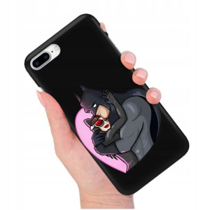 Etui Matowe Czarny do IPHONE 7/8 PLUS Modne Wzory