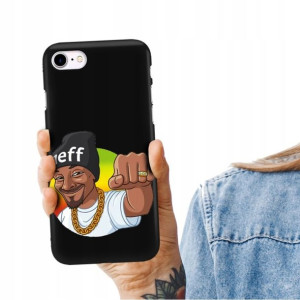 Etui Matowe CZARNY do IPHONE 7/8 Zabawne Top Wzory
