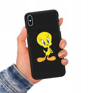 Etui Matowe CZARNY do IPHONE X Obudowa Case Wzory