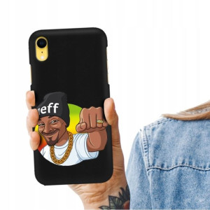 Etui Matowe CZARNY do IPHONE XR Serialowe Wzory