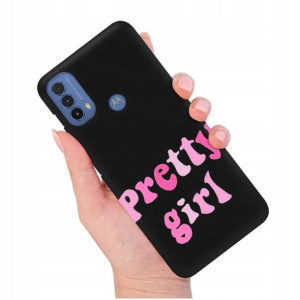 Etui Matowe Czarny do MOTOROLA E30 Modne Top Wzory