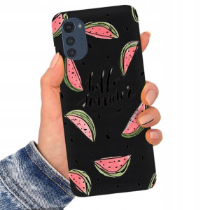 Etui Matowe Czarny do MOTOROLA E32 Bajkowe Wzory