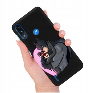 Etui Matowe Czarny do MOTOROLA E7 POWER Top Wzory