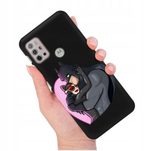 Etui Matowe Czarny do MOTOROLA G10 Modne Top Wzory