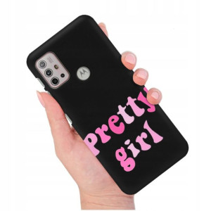 Etui Matowe Czarny do MOTOROLA G10 POWER Top Wzory