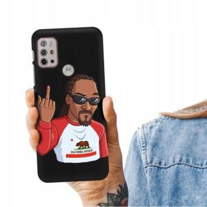 Etui Matowe CZARNY do MOTOROLA G30 Serialowe Wzory