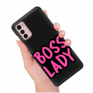 Etui Matowe Czarny do MOTOROLA G42 Modne Top Wzory