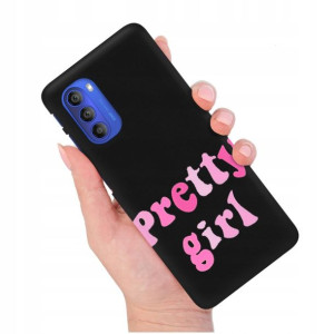 Etui Matowe Czarny do MOTOROLA G51 5G Modne Wzory