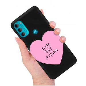 Etui Matowe Czarny do MOTOROLA G71 5G Modne Wzory