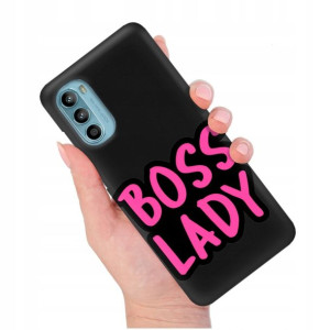Etui Matowe Czarny do MOTOROLA G82 Modne Top Wzory