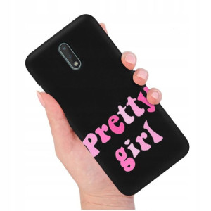 Etui Matowe Czarny do NOKIA 2.4 Modne Top Wzory