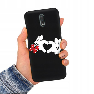 Etui Matowe CZARNY do NOKIA 2.4 Obudowa Case Wzory