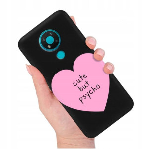 Etui Matowe Czarny do NOKIA 3.4 Modne Top Wzory