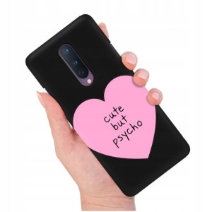 Etui Matowe Czarny do ONEPLUS 8 Modne Top Wzory