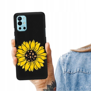 Etui Matowe CZARNY do ONEPLUS 9R Zabawne Top Wzory
