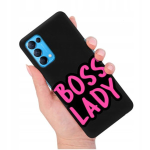 Etui Matowe Czarny do OPPO FIND X3 LITE Top Wzory