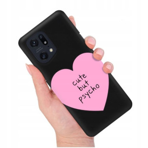 Etui Matowe Czarny do OPPO FIND X5 PRO Modne Wzory