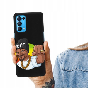 Etui Matowe CZARNY do OPPO RENO 5 4G Serialowe Wz