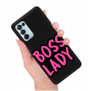 Etui Matowe Czarny do OPPO RENO 5 PRO 5G Top Wzory