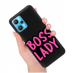 Etui Matowe Czarny do REALME 9 5G Modne Top Wzory