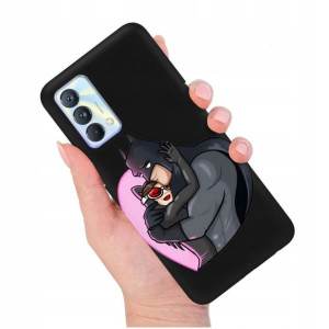 Etui Matowe Czarny do REALME GT MASTER 5G Wzory