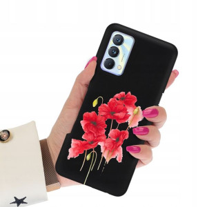 Etui Matowe CZARNY do REALME GT MASTER 5G Wzory