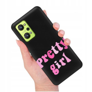 Etui Matowe Czarny do REALME GT NEO 2 Modne Wzory