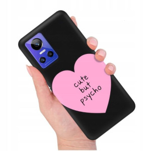 Etui Matowe Czarny do REALME GT NEO 3 5G Top Wzory