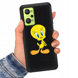 Etui Matowe Czarny do REALME GT2 5G Bajki Wzory