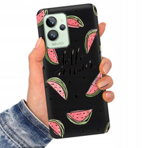 Etui Matowe Czarny do REALME GT2 PRO 5G Top Wzory