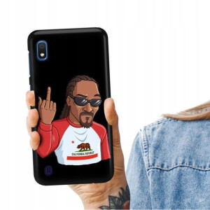 Etui Matowe CZARNY do SAMSUNG A10e Snoop Dog Wzory