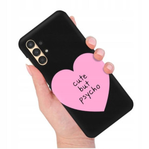Etui Matowe Czarny do SAMSUNG A13 4G Modne Wzory
