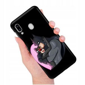 Etui Matowe Czarny do SAMSUNG A20e Modne Top Wzory