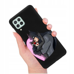 Etui Matowe Czarny do SAMSUNG A22 4G Modne Wzory