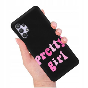 Etui Matowe Czarny do SAMSUNG A32 5G Modne Wzory