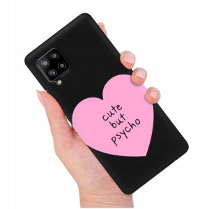 Etui Matowe Czarny do SAMSUNG A42 5G Modne Wzory