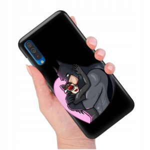 Etui Matowe Czarny do SAMSUNG A50s Modne Top Wzory
