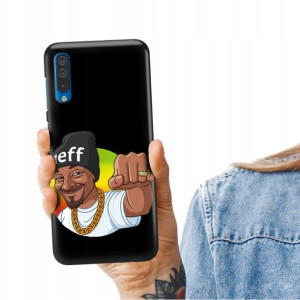Etui Matowe CZARNY do SAMSUNG A50s Snoop Dog Wzory