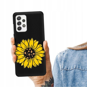 Etui Matowe CZARNY do SAMSUNG A52 Serialowe Wzory