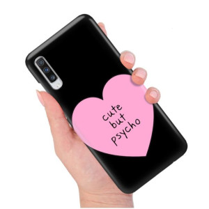 Etui Matowe Czarny do SAMSUNG A70 Modne Top Wzory