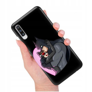 Etui Matowe Czarny do SAMSUNG A70s Modne Top Wzory