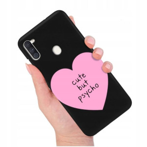 Etui Matowe Czarny do SAMSUNG M11 Modne Top Wzory