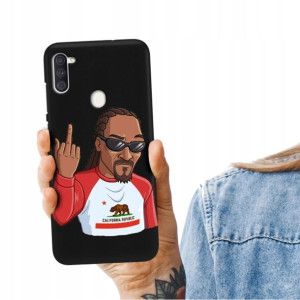Etui Matowe CZARNY do SAMSUNG M11 Serialowe Wzory