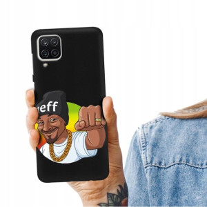 Etui Matowe CZARNY do SAMSUNG M12 Snoop Dog Wzory