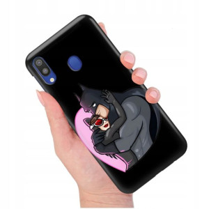 Etui Matowe Czarny do SAMSUNG M20 Modne Top Wzory
