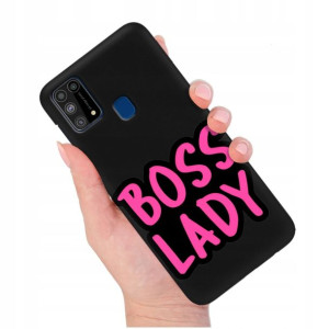 Etui Matowe Czarny do SAMSUNG M31 Modne Top Wzory