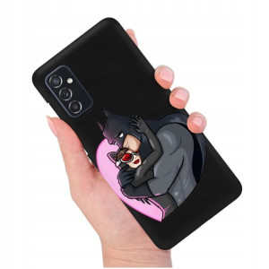 Etui Matowe Czarny do SAMSUNG M52 5G Modne Wzory