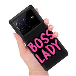 Etui Matowe Czarny do VIVO X80 Case Modne Wzory