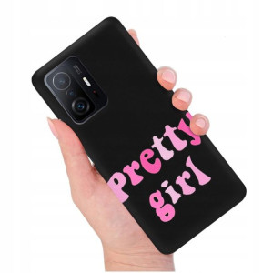 Etui Matowe Czarny do XIAOMI 11T 5G Modne Wzory