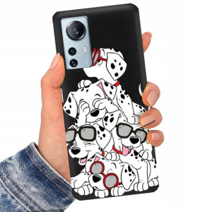 Etui Matowe Czarny do XIAOMI 12 LITE Bajki Wzory